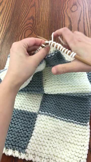 围巾平针收针视频,视频教程详解