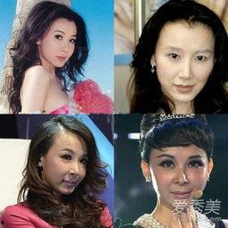 整容明显的明星,整容前后对比，揭秘明星颜值的秘密